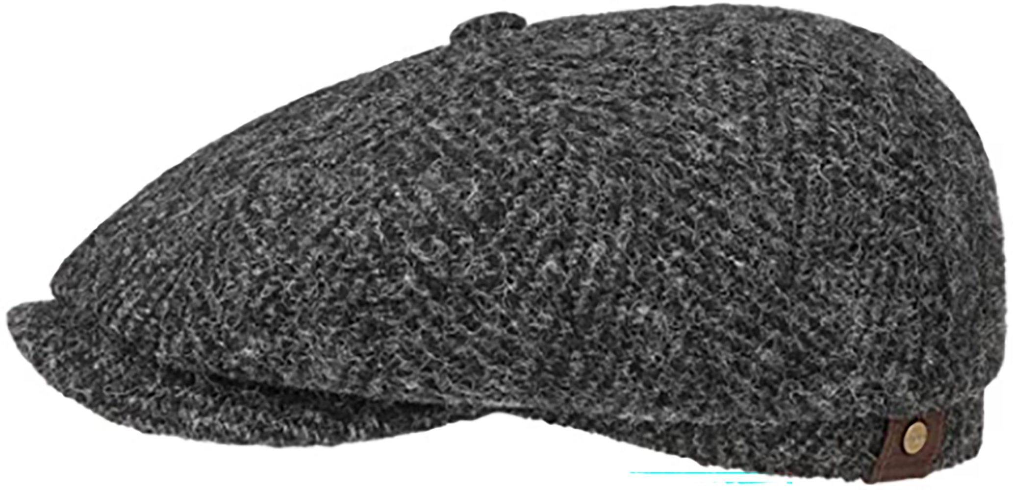 Stetson Flat Cap Hatteras Virgin Wool Herringbone aus Schurwolle