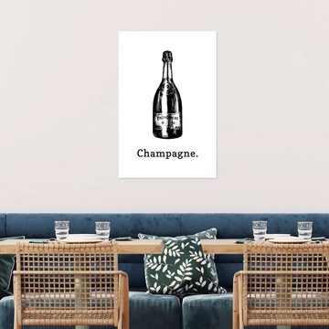 Posterlounge Poster Editors Choice, Champagne., Bar Illustration