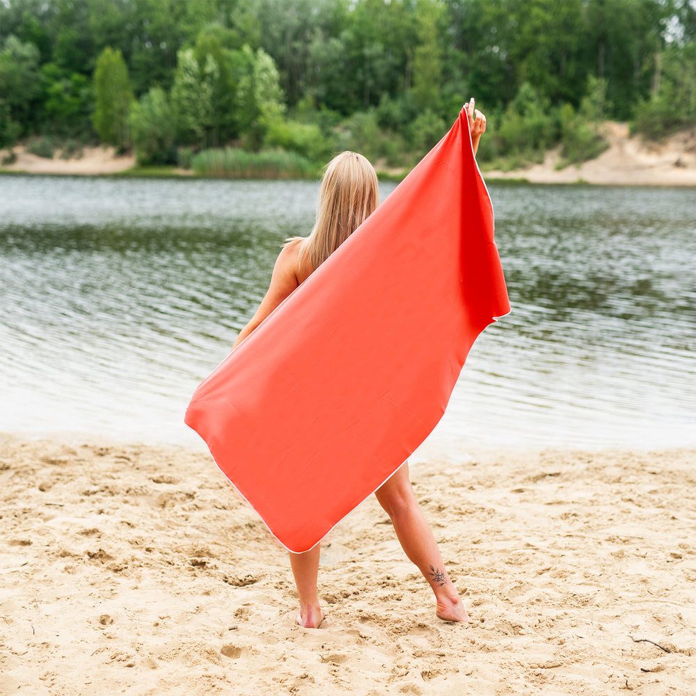 Nils Reisehandtuch Sporthandtuch Badetuch Mikrofasertuch (Mikrofaser, 70.0x140.0 cm, Spar-Set, 1-tlg., 140 x 70 cm saugfähig, saugfähig, schnelltrocknend, gesäumt, 208 g)