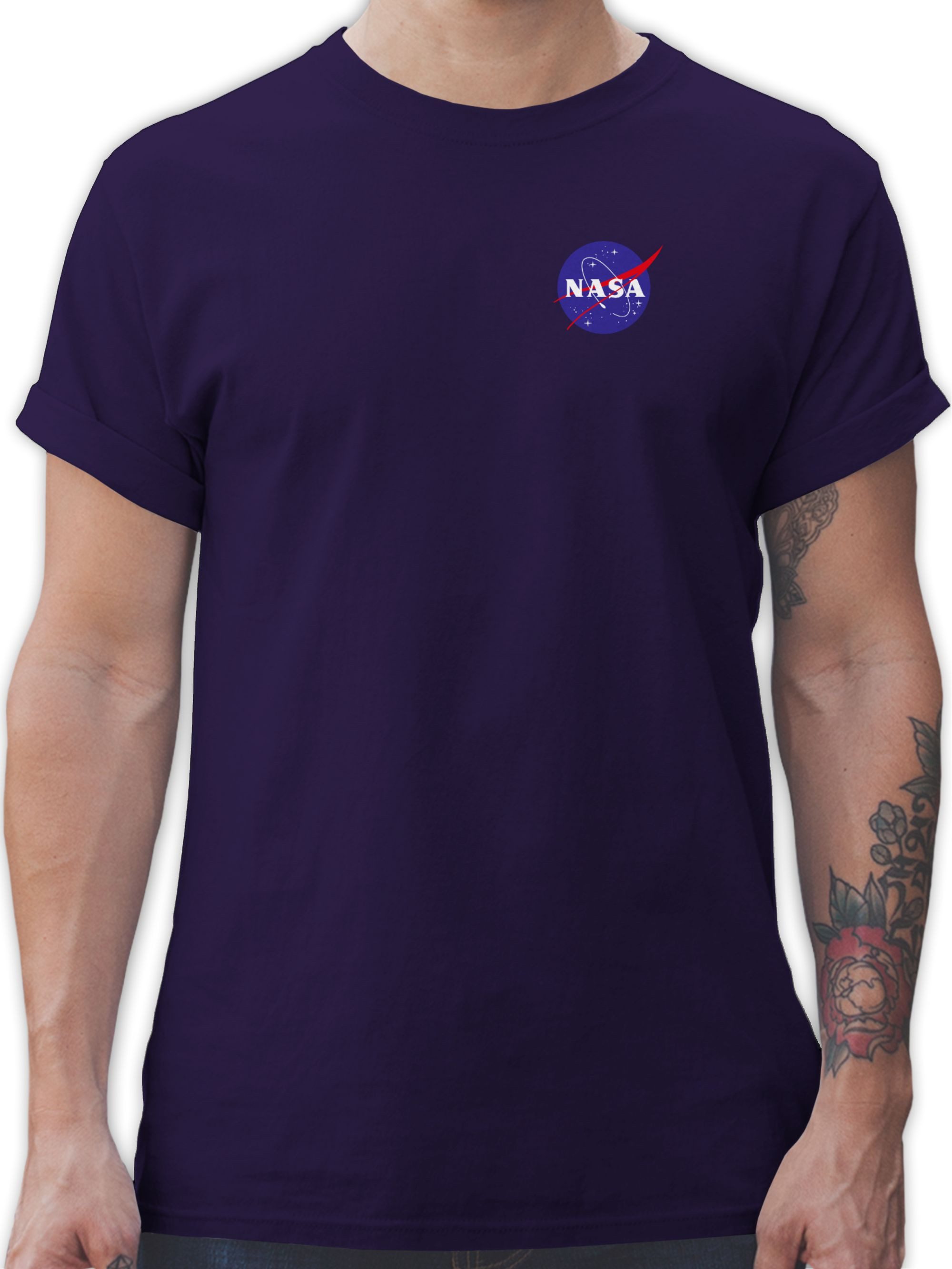 Shirtracer T-Shirt NASA Logo Space X Merchandise Weltraum Weltall Weltraum
