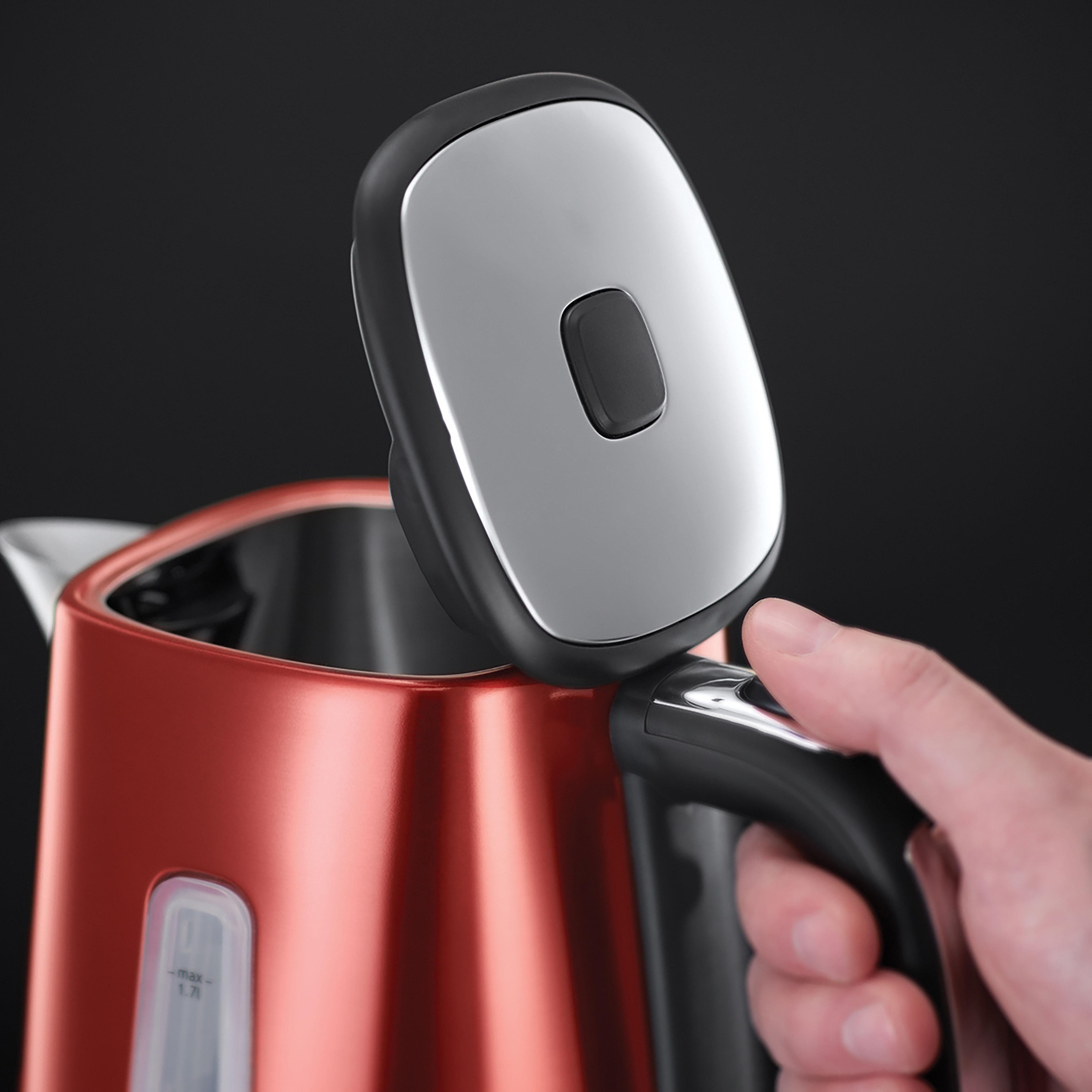 RUSSELL HOBBS Wasserkocher 23210-70 Luna Solar Red WK, 1,7 l, 2400 W