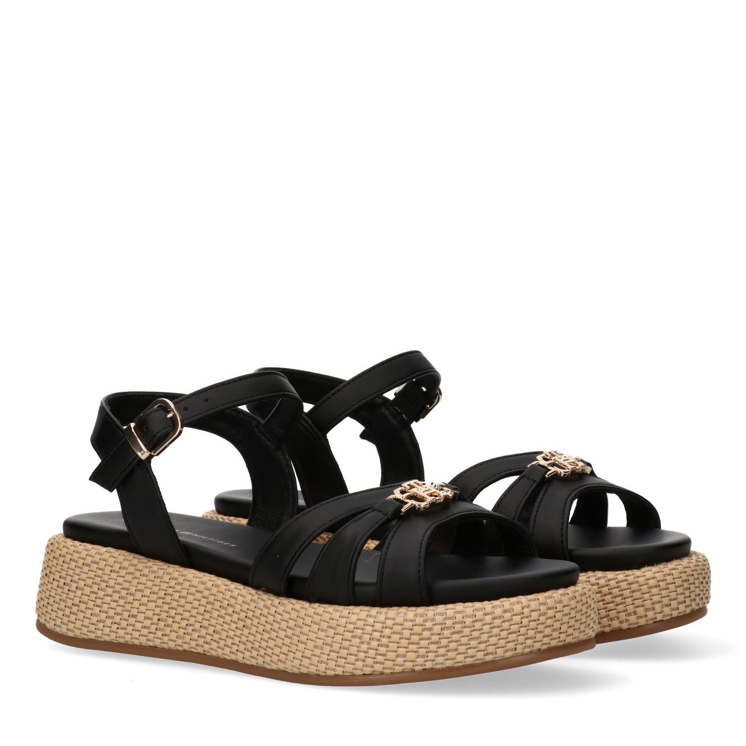 Tommy Hilfiger Sandale, Plateau, Sommerschuh, Wedge Sandale mit Schnallenverschluss