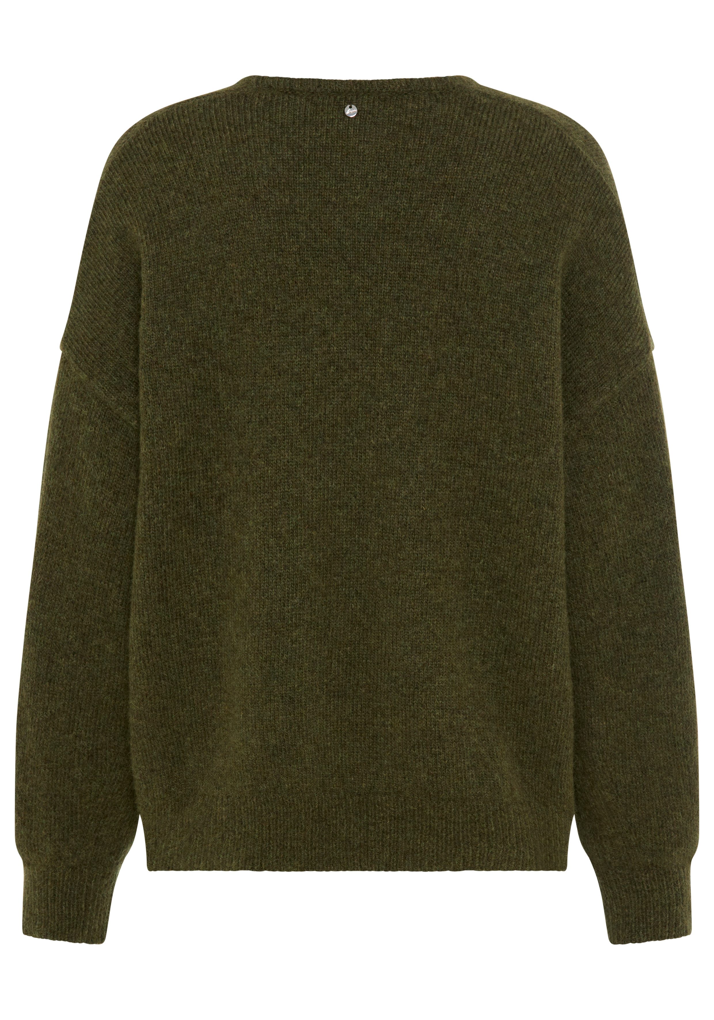 BOSS ORANGE Strickpullover Fondyssa Premium Damenmode im Relaxed Fit, V-Aus günstig online kaufen