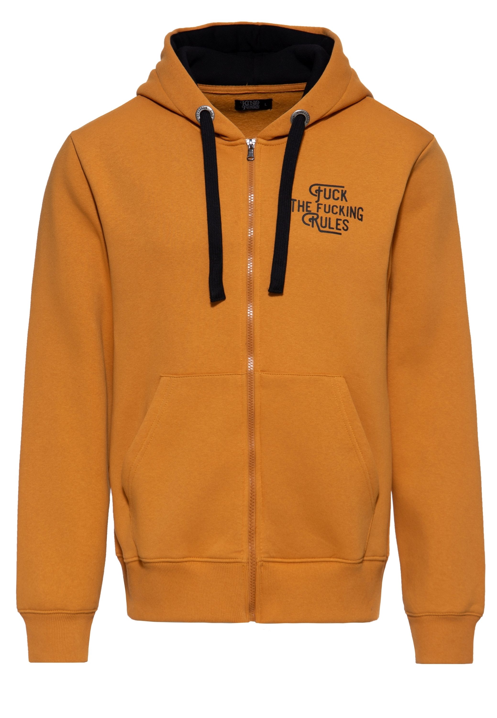 KingKerosin Kapuzensweatjacke Fuck The Fucking Rules (1-tlg) mit Rückenprint