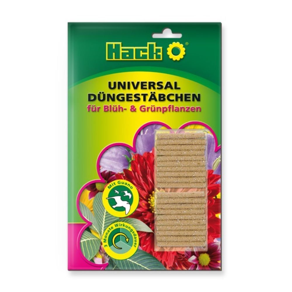 Hack Pflanzendünger Universal Düngestäbchen für Blüh- & Grünpflanzen (3x 20 Stück), 60-St.