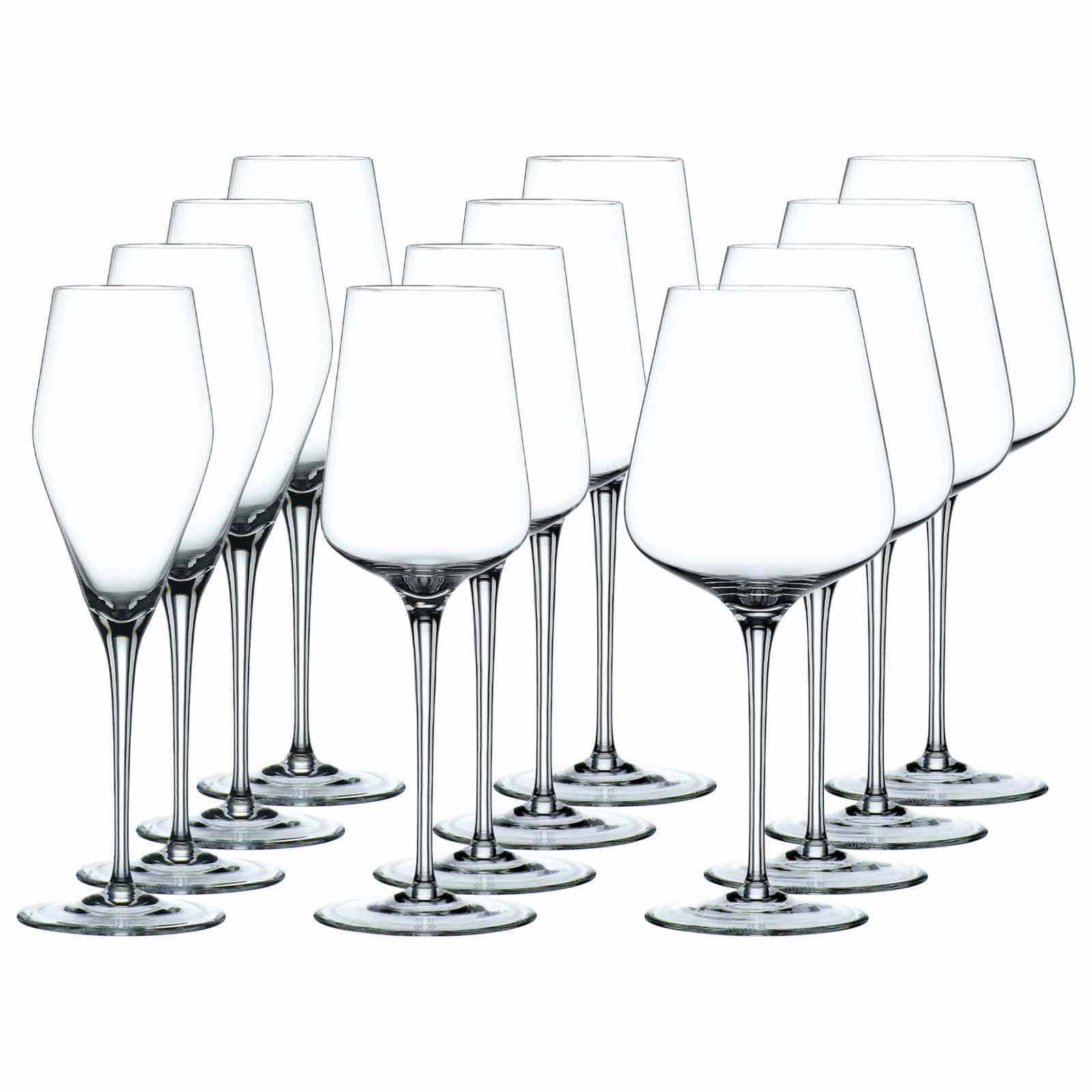 Nachtmann Gläser-Set ViNova Wein- und Champagnergläser 12er Set, 12-tlg., Glas