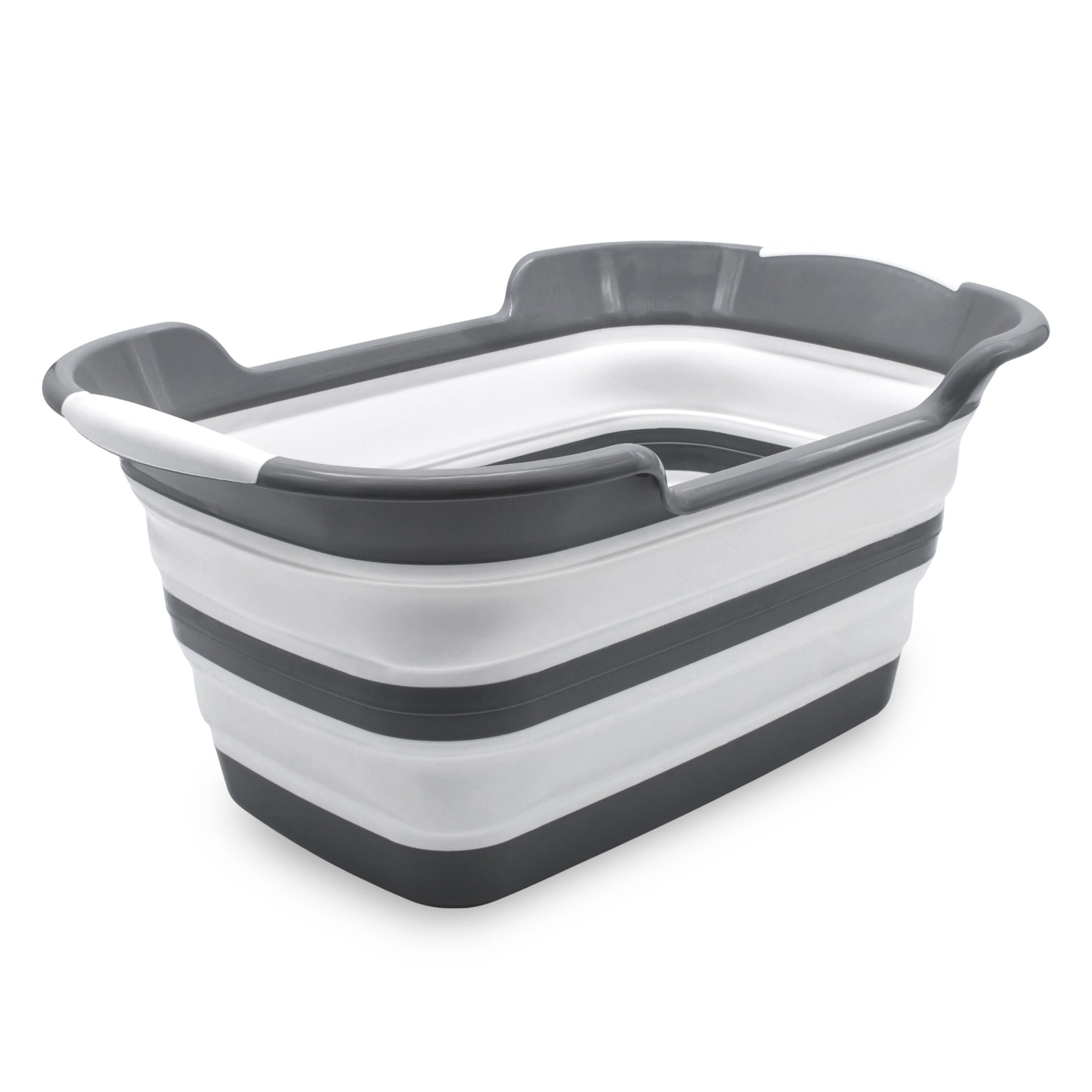 Spetebo Wäschekorb Silikon Wanne faltbar weiß 60 x 40 cm - 27 Liter günstig online kaufen