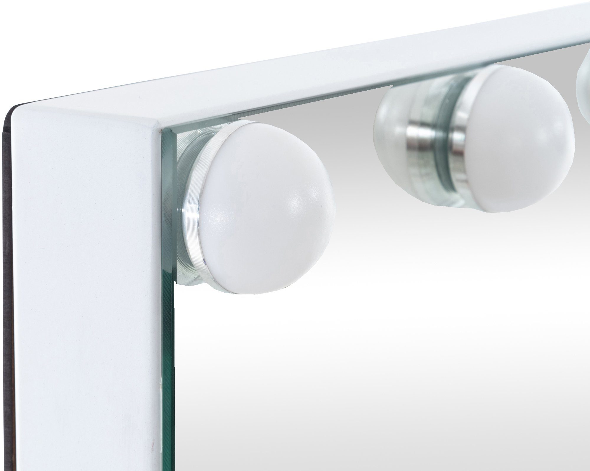 CLP Schminkspiegel Murrieta (1er), LED, dimmbar, drei Lichtmodi, USB-Port – Bild 5 von 5