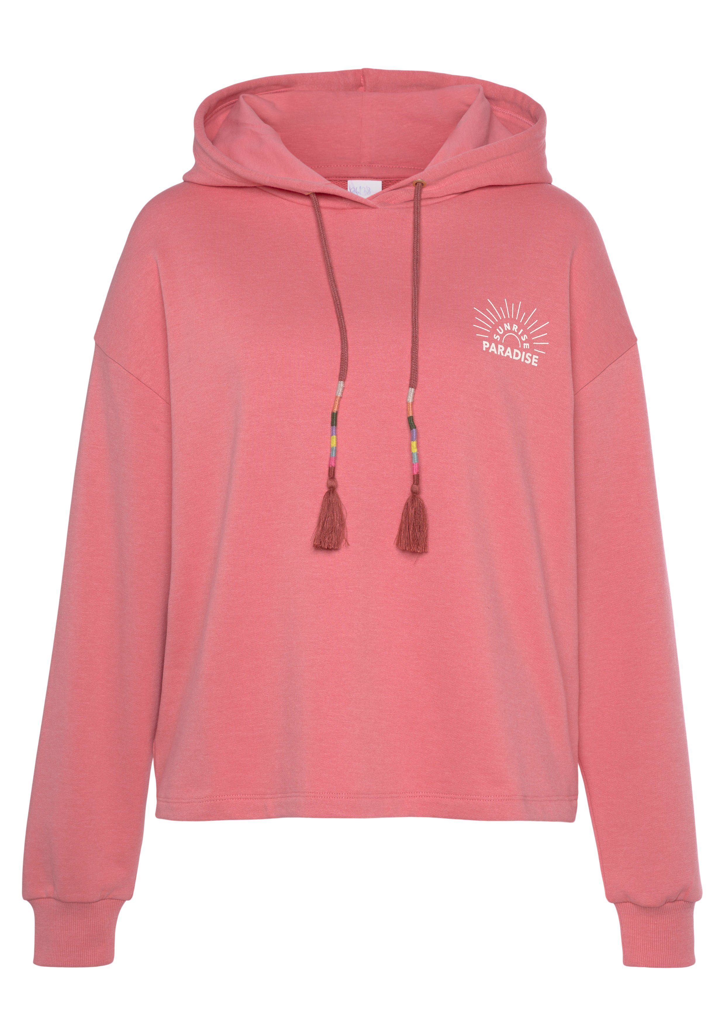 Vivance Hoodie Kapuzensweatshirt mit Print, Loungewear