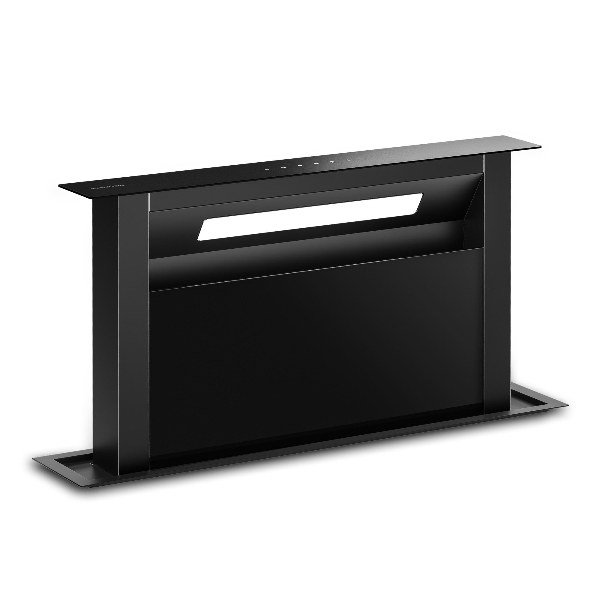 Klarstein Deckenhaube Velaire Serie Velaire Downdraft Kochfeldabzug 60 cm 853 m³/h Umluft Touch Velaire, Tischabzug Kochfeldhaube versenkbar Abluft Aktivkohle mit LED