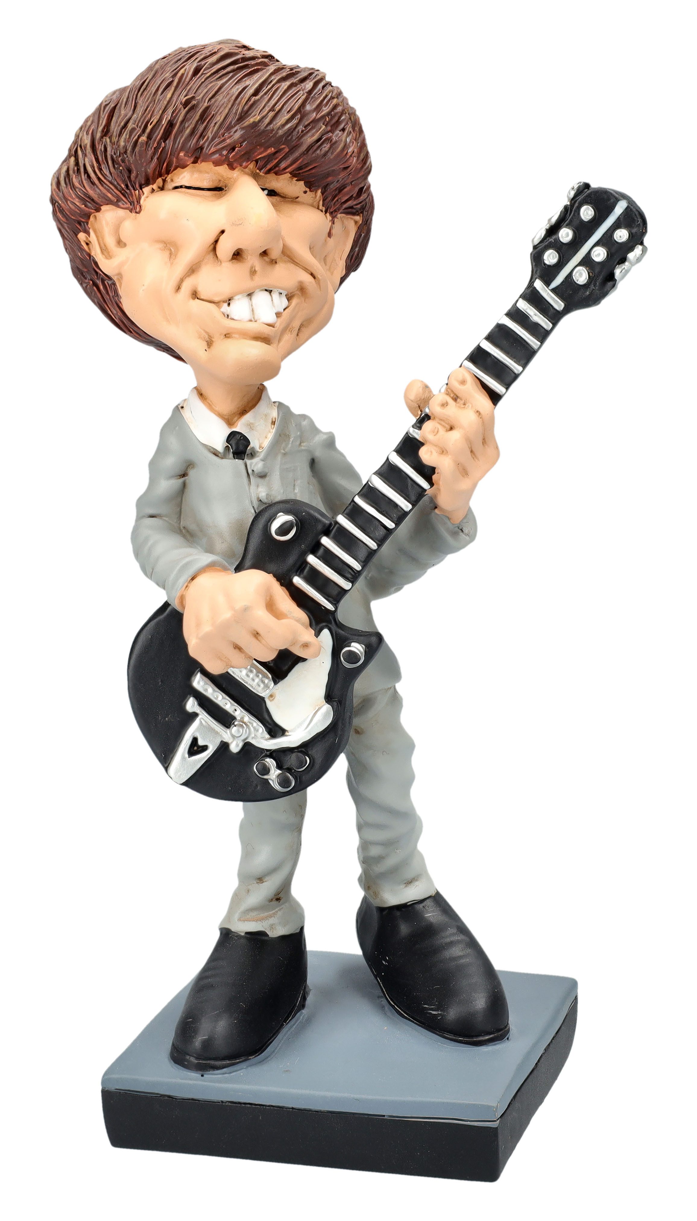 Figuren Shop GmbH Dekofigur Popstar Figur George – Karikatur Statue Musik Legende 17 cm Dekofigur