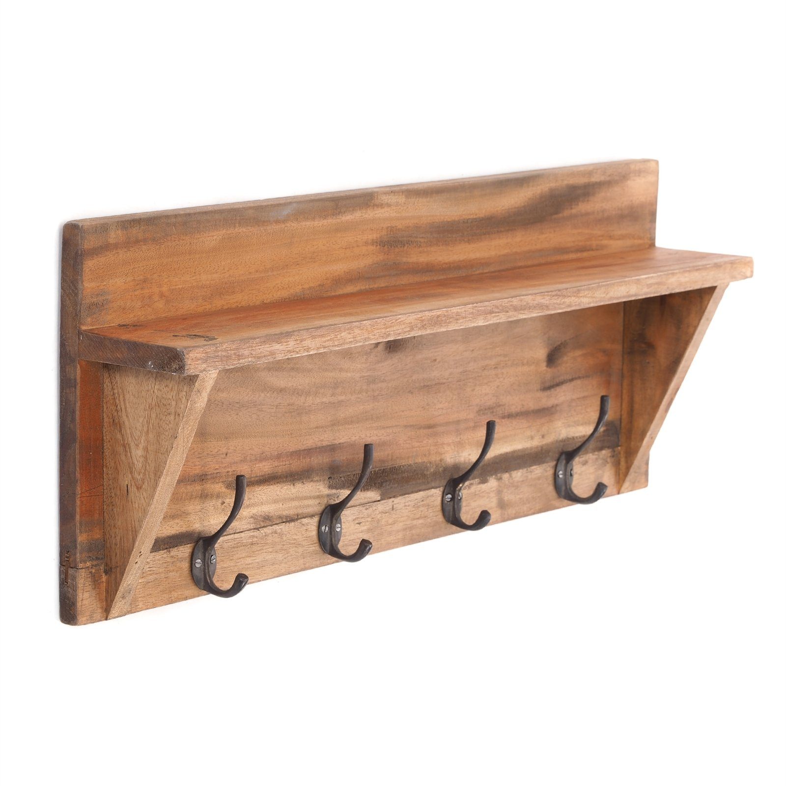 DESIGN DELIGHTS Wandgarderobe WANDGARDEROBE MIT REGAL "VINTAGE", 60x26cm (B günstig online kaufen