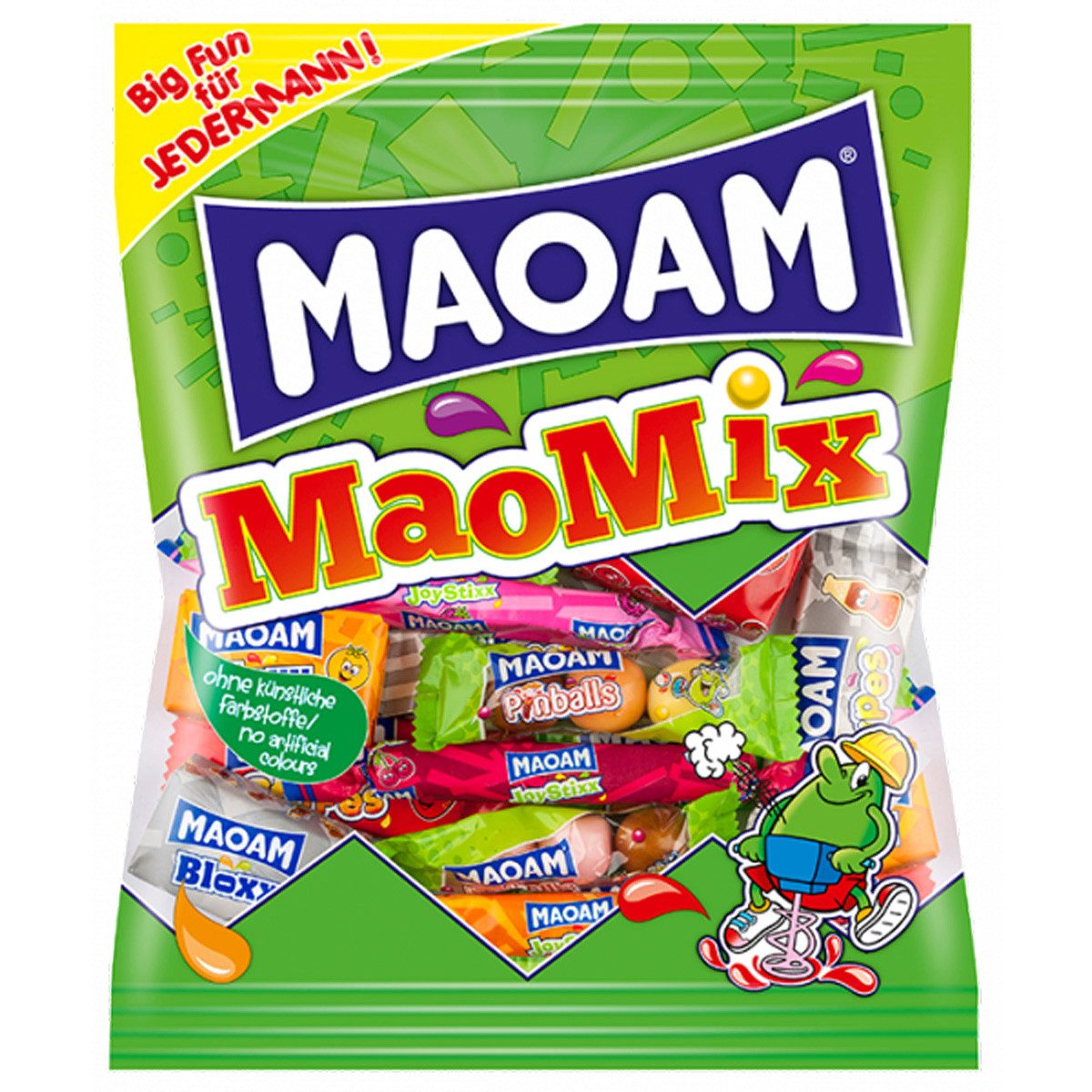 MAOAM Süßigkeit, Maoam Maomix einzeln verpackten Kaubonbons fruchtig süss 250g