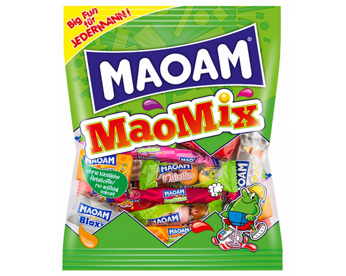 MAOAM Süßigkeit, Maoam Maomix einzeln verpackten Kaubonbons fruchtig süss 250g