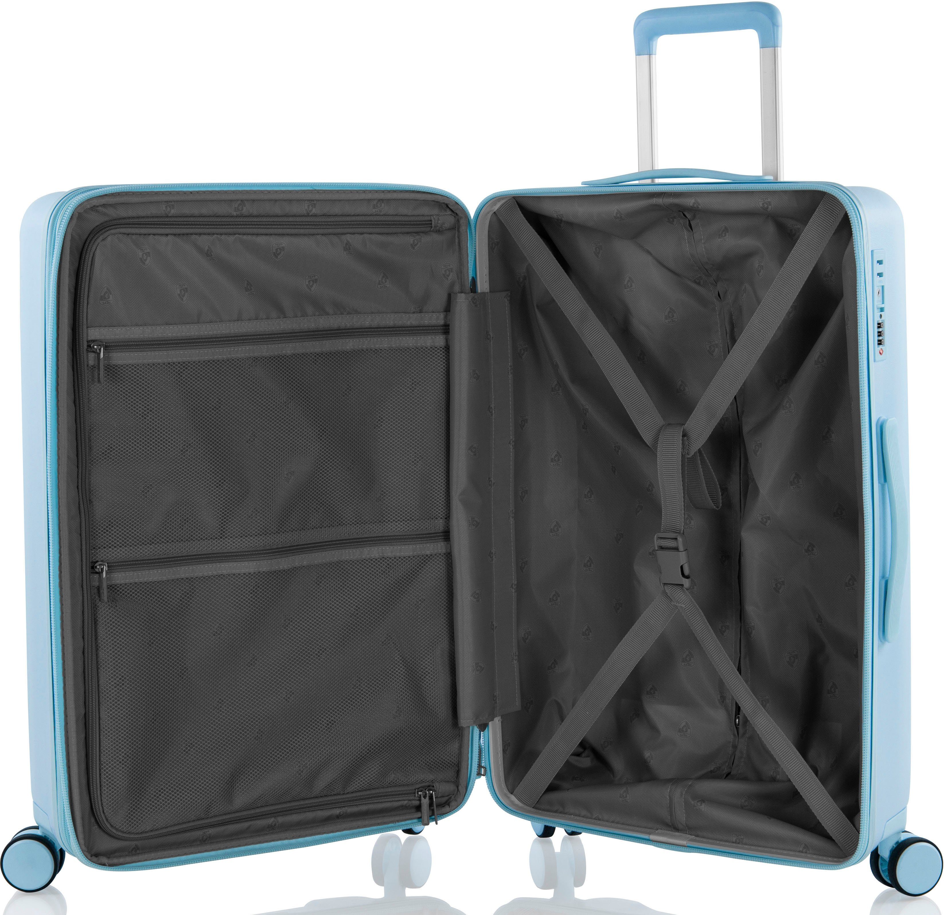 Rollen 66 4 Pastel, blue cm, Heys Hartschalen-Trolley