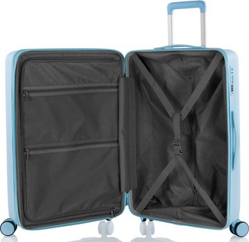 Heys Hartschalen-Trolley Pastel, 66 cm, 4 Rollen, Hartschalen-Koffer Koffer mittel groß TSA Schloss Volumenerweiterung