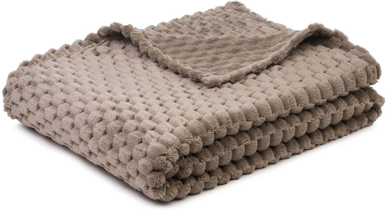 Wohndecke Decke 3D - Bubbles, Gözze, Jacquard gewebte Decke in 3D Optik günstig online kaufen