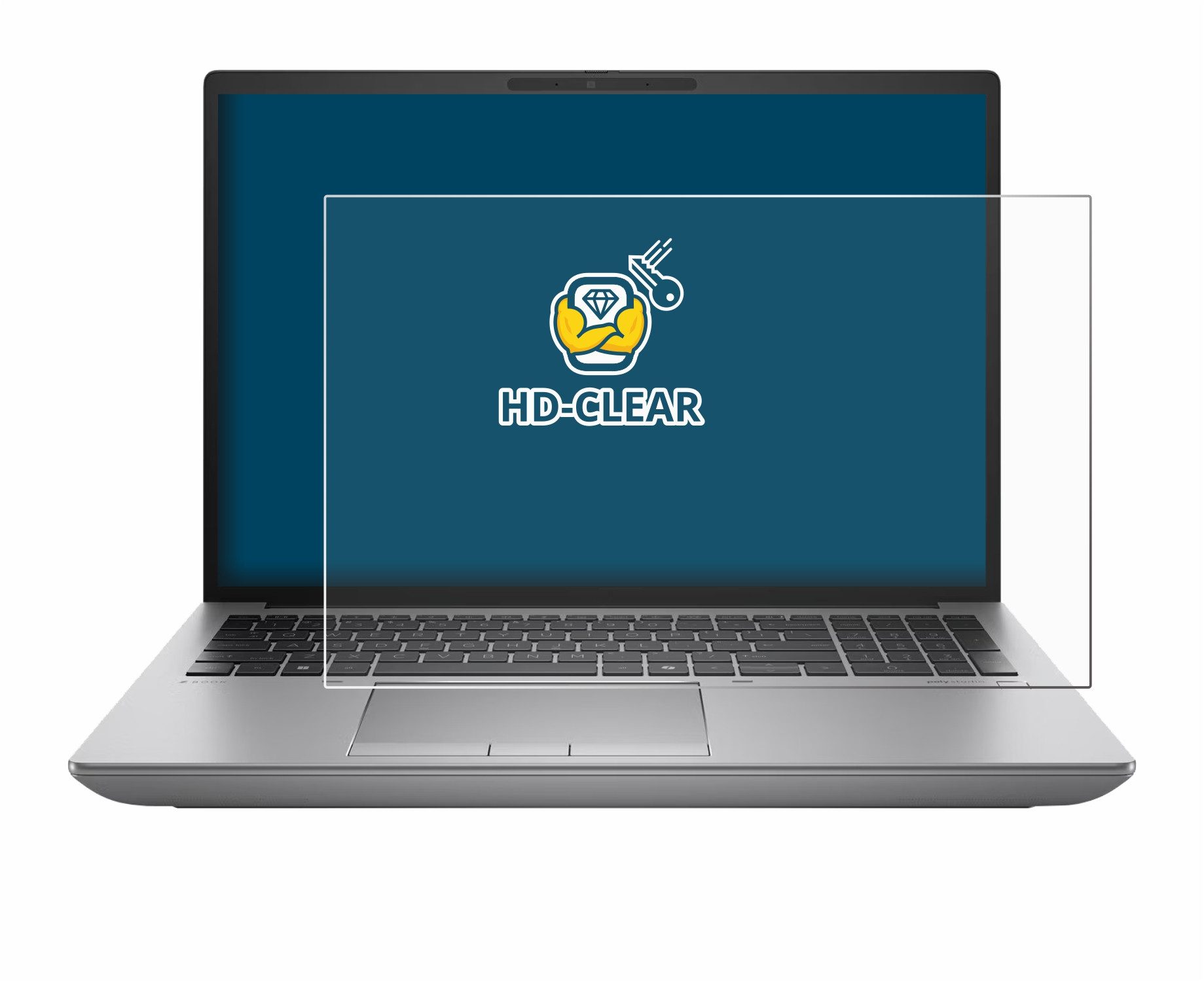 BROTECT Displayschutzfolie Schutzfolie für HP ZBook Fury 16 G11 Non-Touch, Displayschutz Schutz Folie Klar Transparent