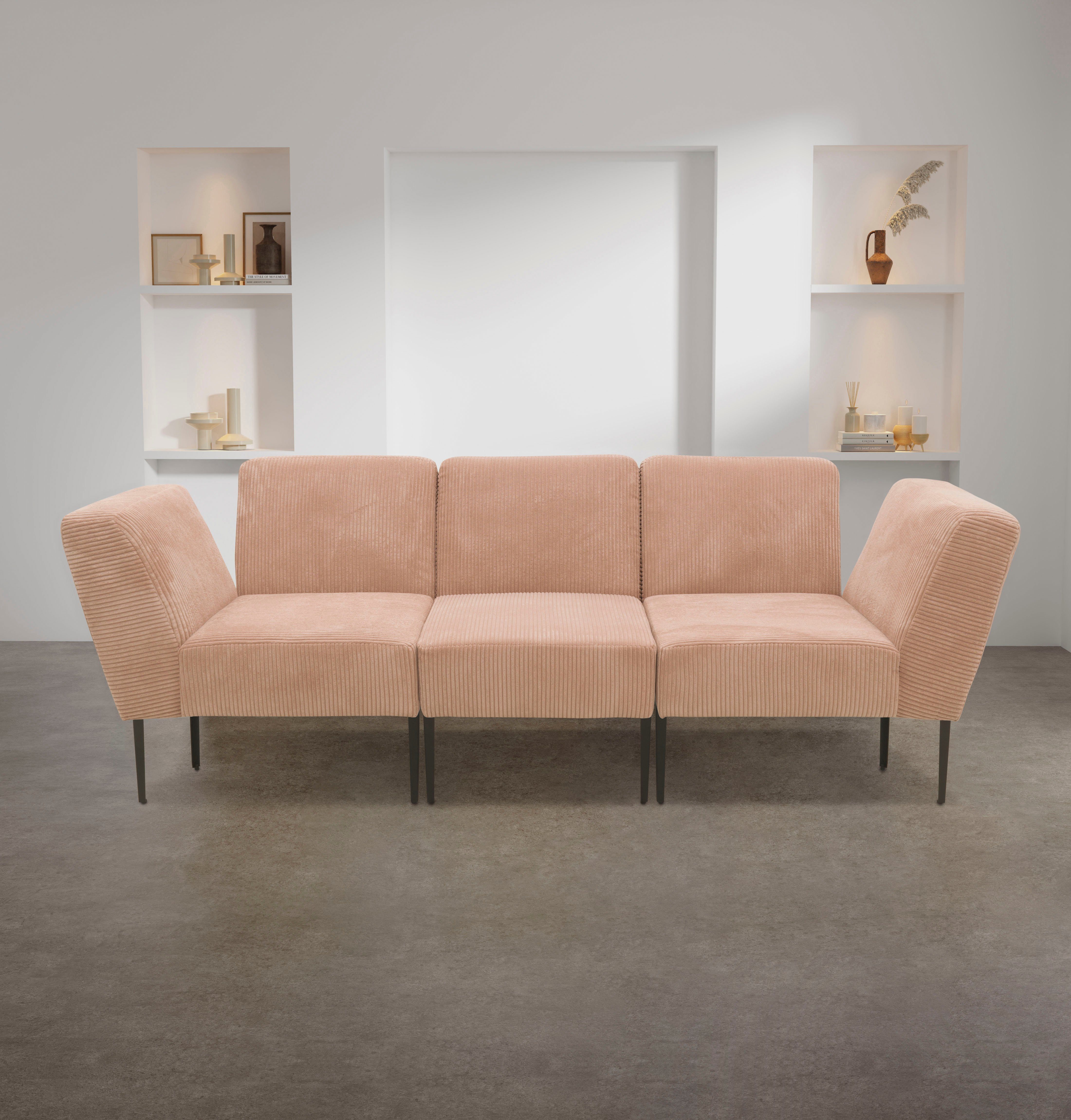 einsetzbar collection - als Sofa-Eckelement 700010, Modul Abschluss DOMO Ecke oder rose