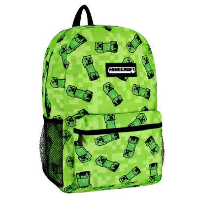 Sarcia.eu Schulrucksack Minecraft Grüner Schulrucksack für Jungen, Creeper 41x33x20