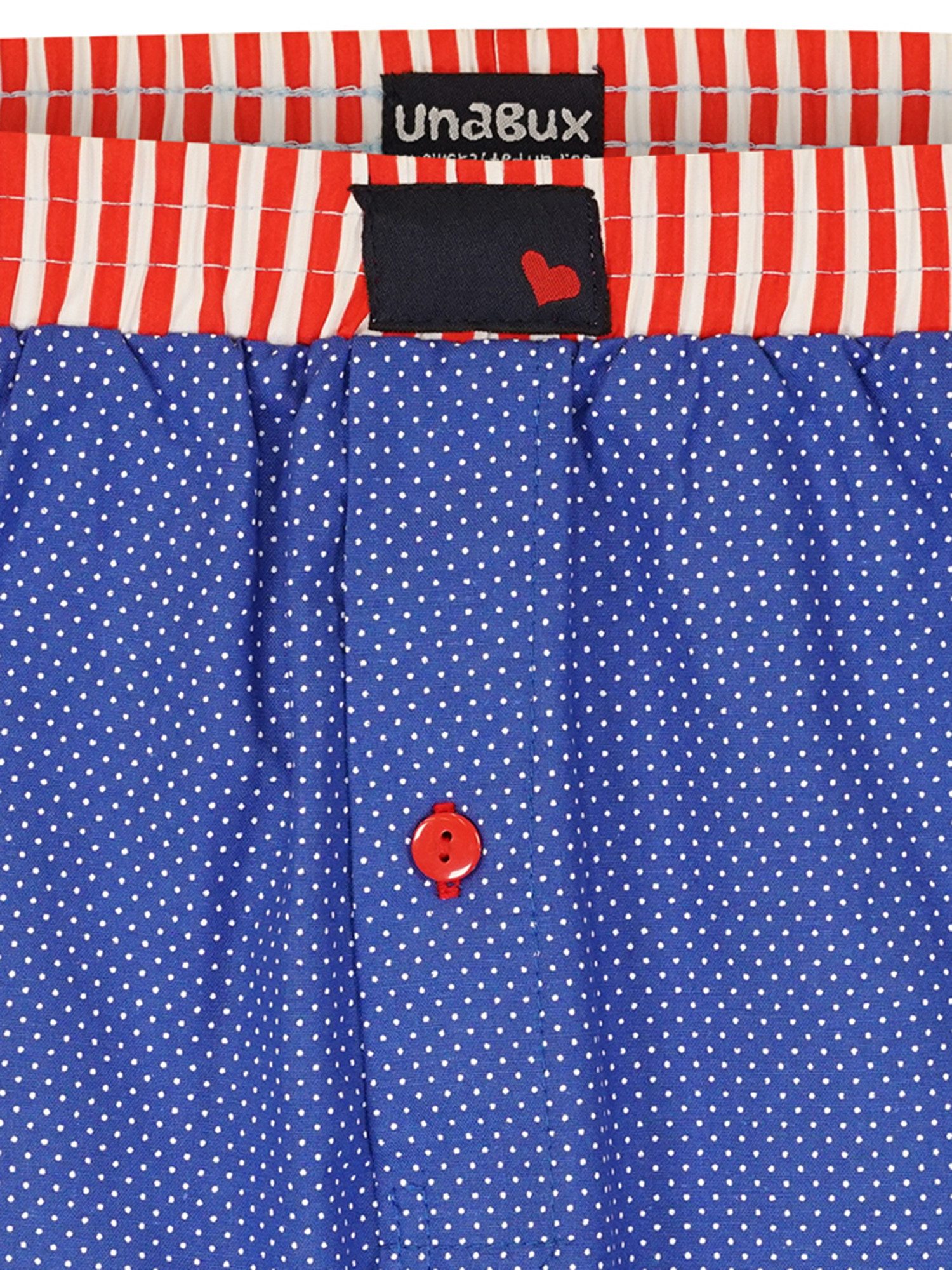 Unabux Boxershorts Dunkelblau mit Motiv günstig online kaufen