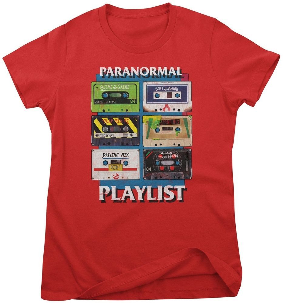 Ghostbusters T-Shirt Paranormal Playlist Girly Tee