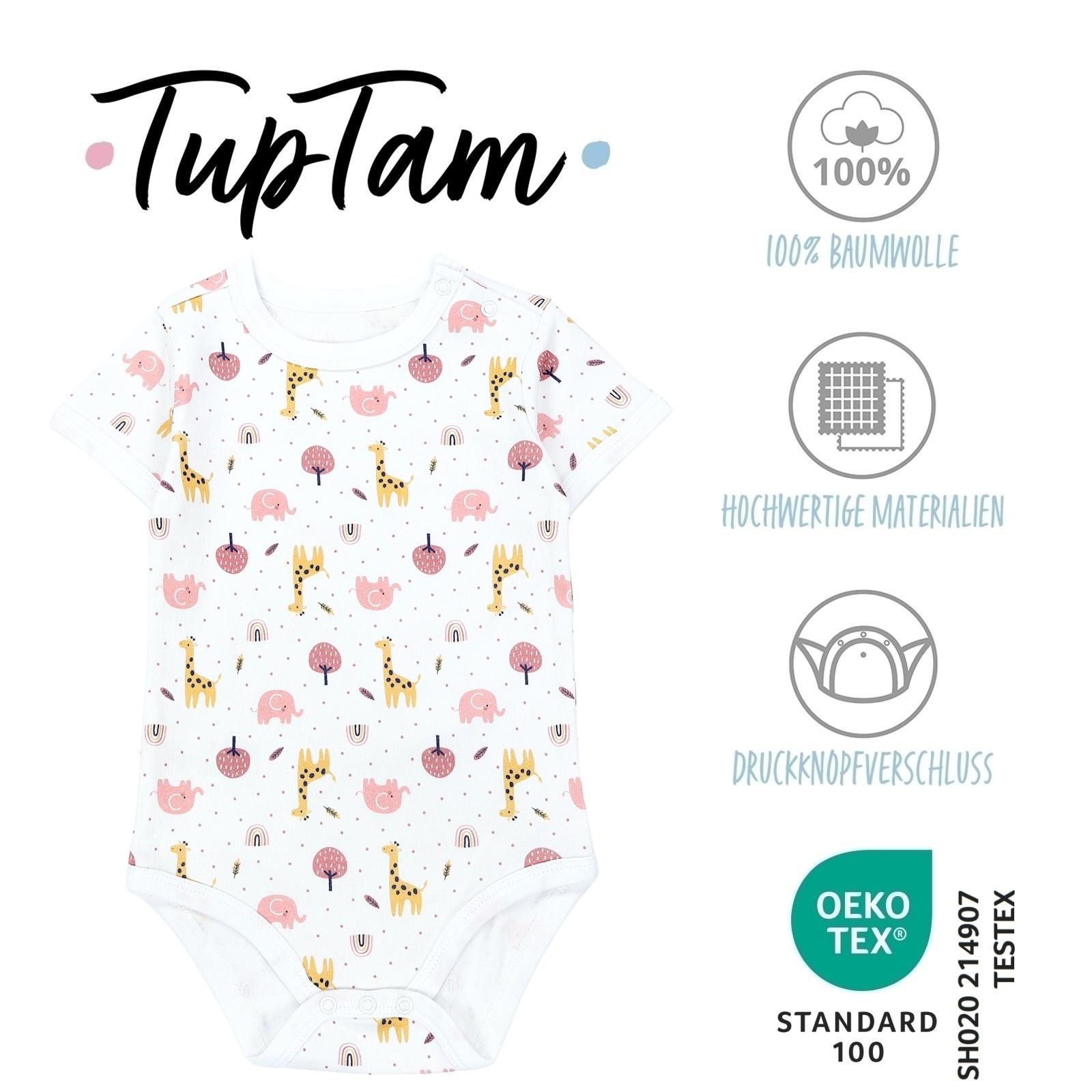 TupTam Kurzarmbody TupTam Unisex Baby Kurzarm Body mit Aufdruck Spruch 5er Pack