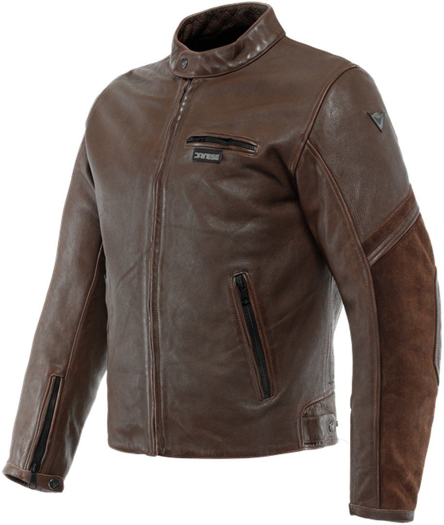 Brown Lederjacke Dainese Merak Motorrad Motorradjacke