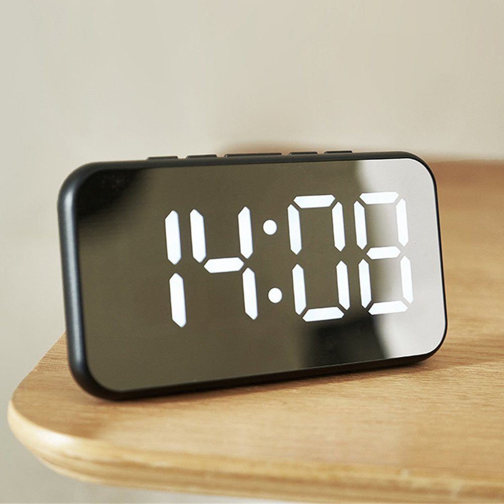 Dekorative Wecker Wecker, Wecker Digital Snooze Alarmwecker,Tischuhr, Snooze mit LED-Digitaler mit Moduls Uhr