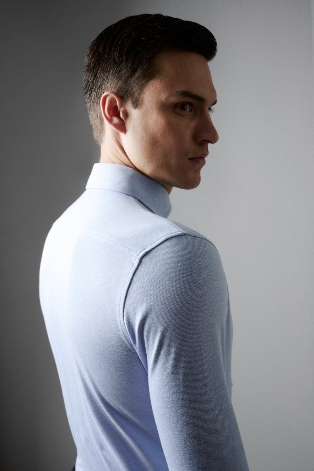 DESOTO Langarmhemd Jerseyhemd Essential Hai langarm Flexibler Stretch