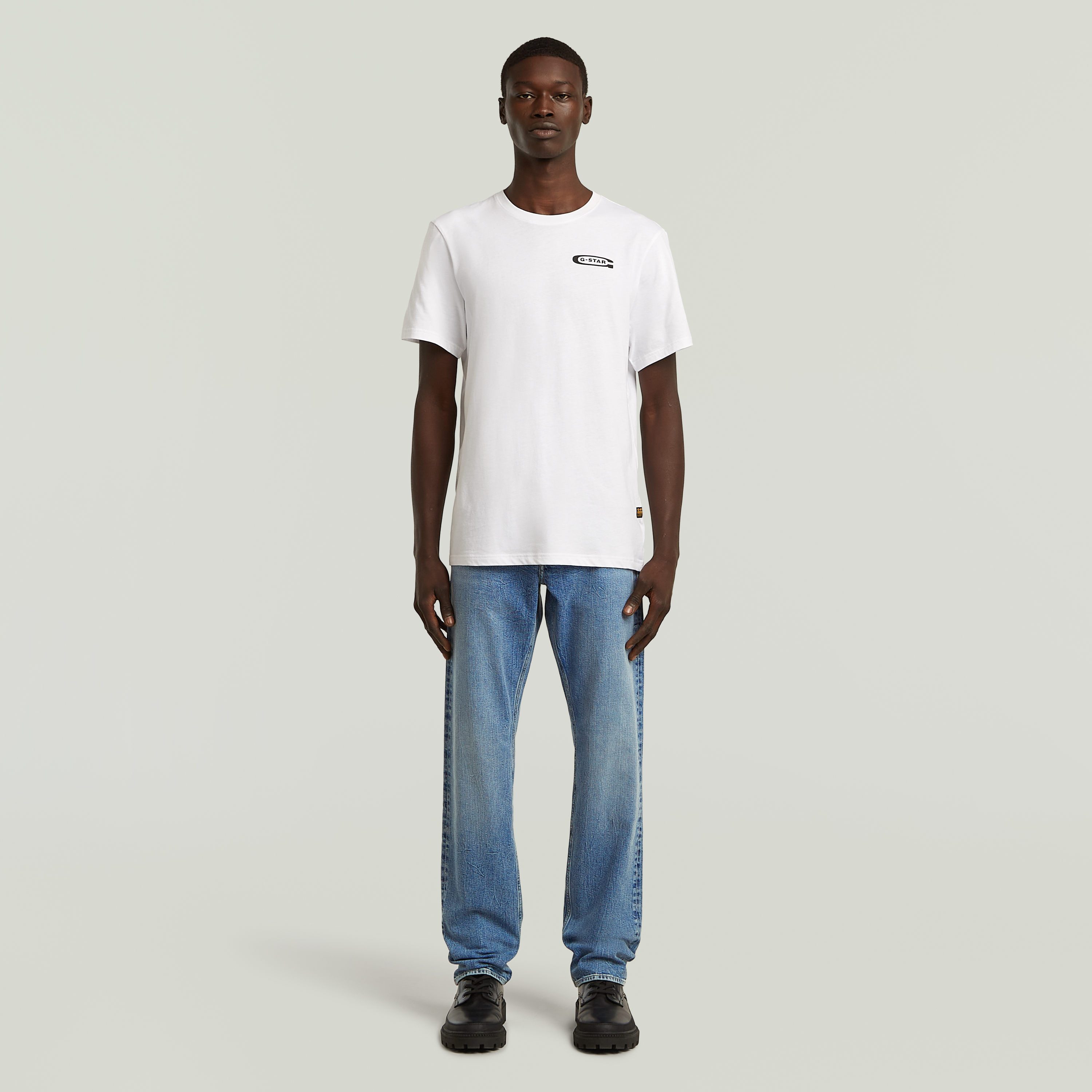 G-STAR Straight-Jeans Mosa Straight mit hellen Nähten – Bild 4 von 5