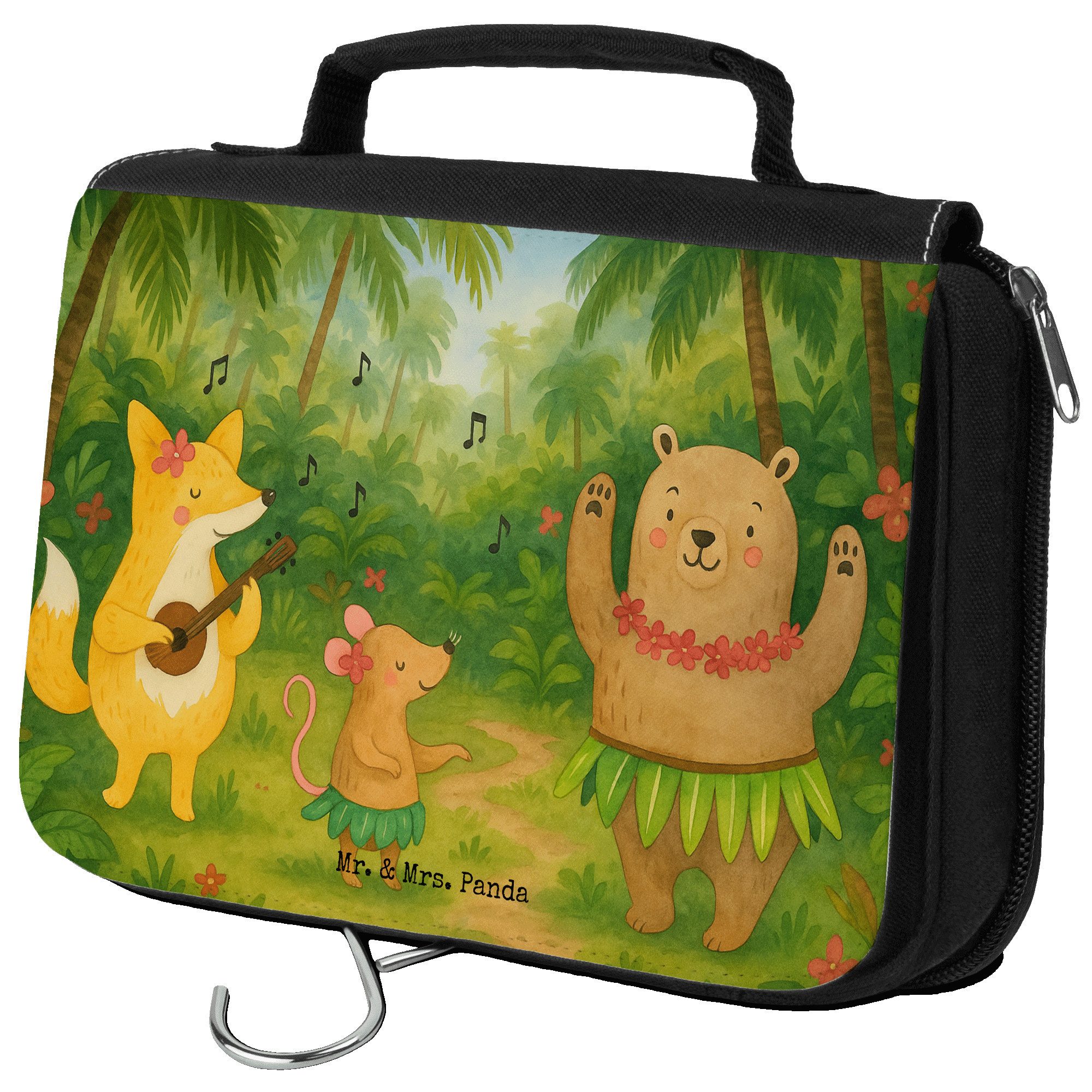 Kulturbeutel Waldtiere Aloha Design, Necessaire, Weiß, kulturtäschchen, Kulturtasc