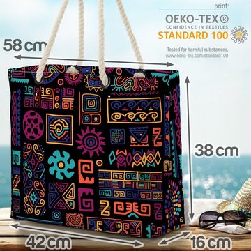 VOID Strandtasche (1-tlg), Ethnisches Muster Beach Bag ethnisch afrikanisch mexikanisch griechisch ornamen