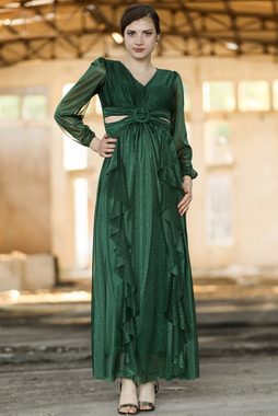 Modabout Abendkleid Langes Maxikleid Sommerkleid für Damen - NELB0063D2276ZMT (1-tlg)