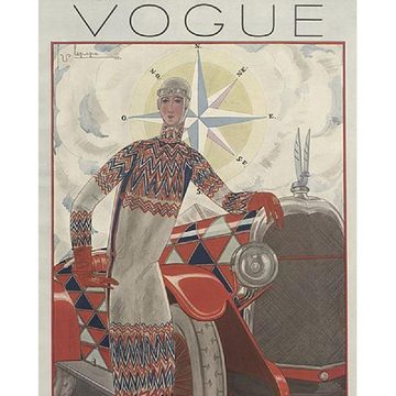 Ablo-Blommaert Wanddekoobjekt Vogue Cover Januar 1925 (65x80cm)