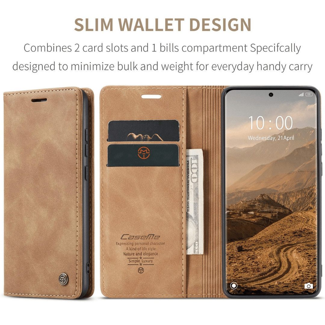 SmartUP Smartphone-Hülle für Xiaomi Redmi Note 15 / Pro / Pro+ 4G / 5G Klapphülle Tasche Case 6,83, Integrierte Standfunktion, zwei Kartenfächer