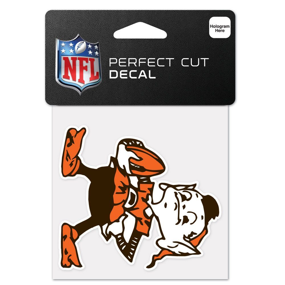 NFL WinCraft Cleveland 10x10cm Browns Wanddekoobjekt Aufkleber