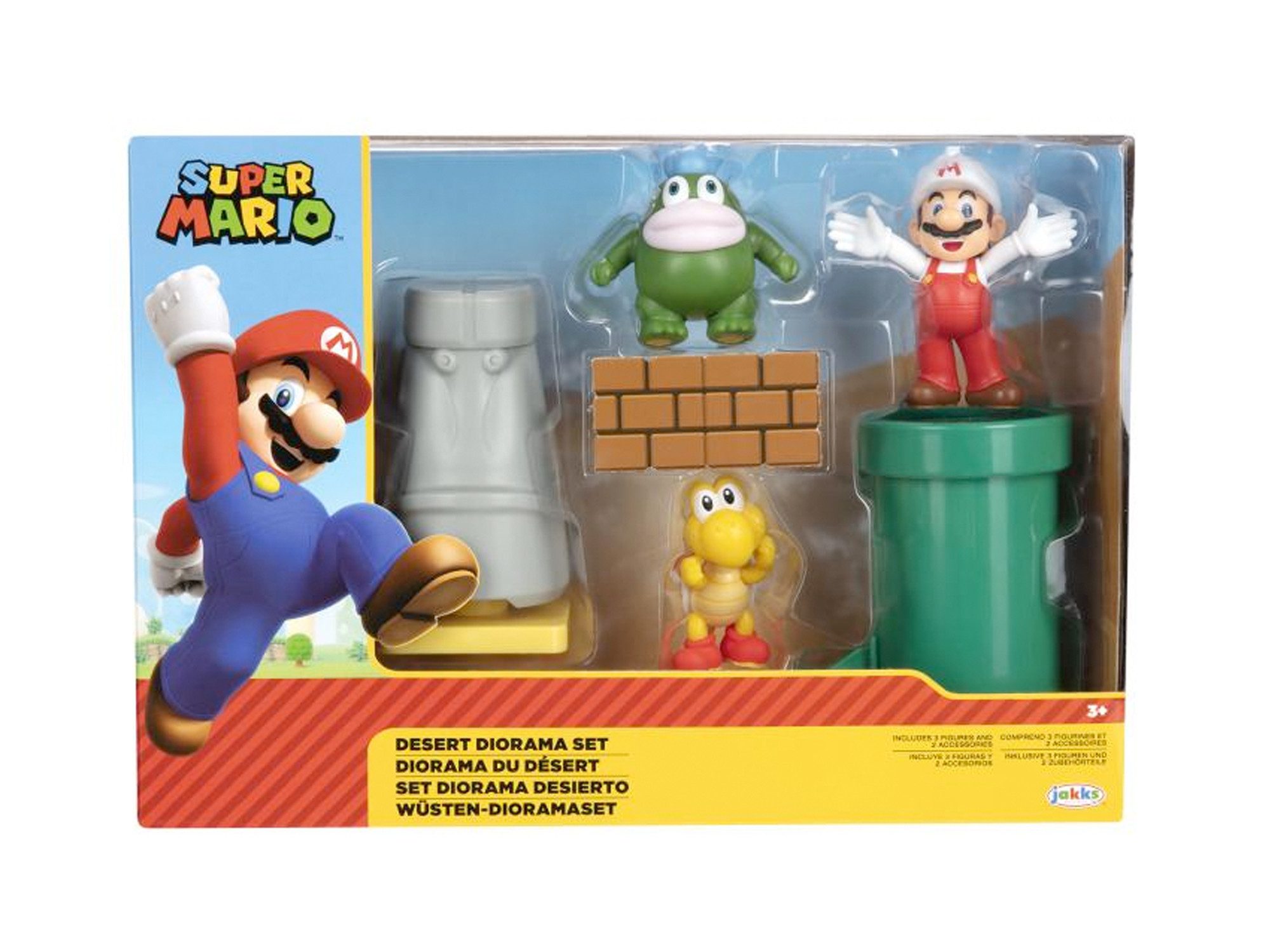 Super Mario Actionfigur Nintendo Super Mario Desert Diorama Set, 6,5 cm, (5-tlg)