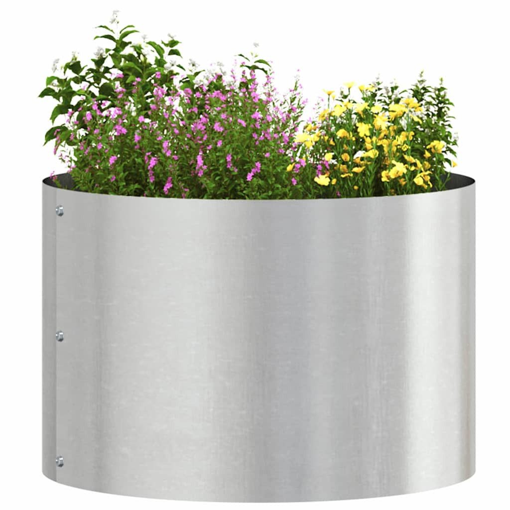 vidaXL Blumentopf Gartenblumentopf Silber 30 x günstig online kaufen