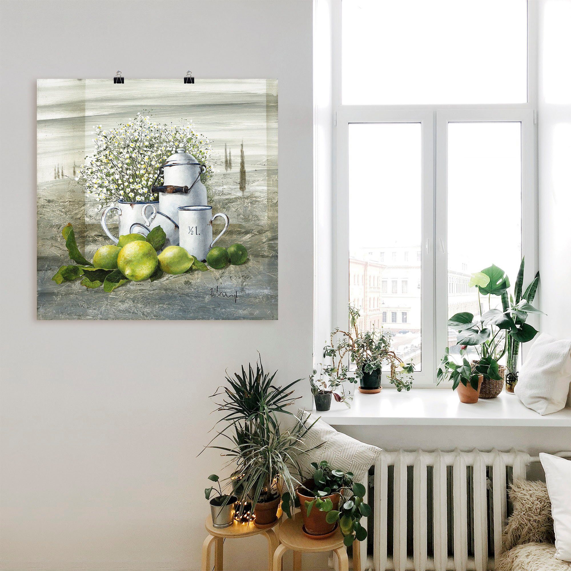 Artland Wandbild Stillleben mit Milchkanne, Arrangements günstig online kaufen