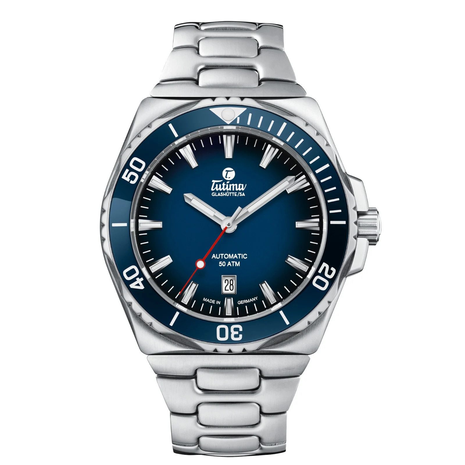 Tutima Automatikuhr Herrenuhr Tutima Glashütte M2 Seven Seas S Automatik
