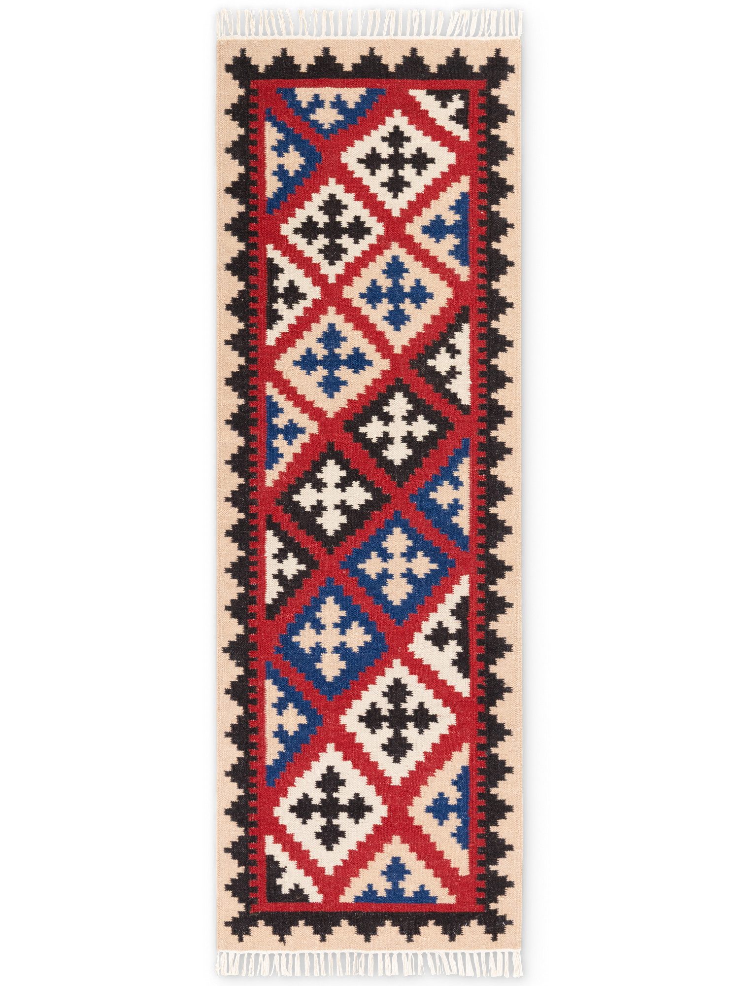 HANSE Home Teppich Kelim Rami, rechteckig, Höhe: 3 mm, Wolle, Baumwolle, Natur, Handgewebt, orientalisch, Boho, traditionell