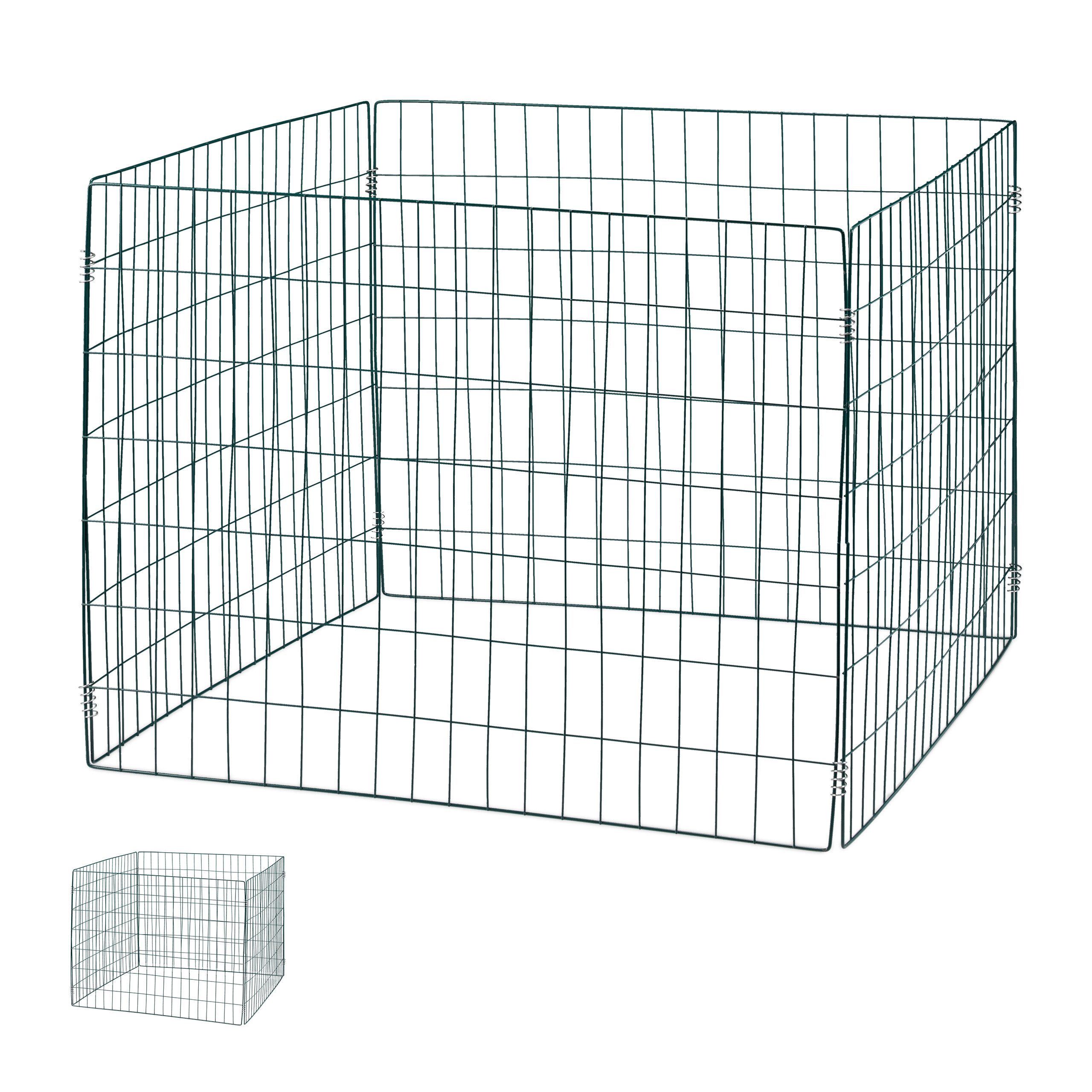 relaxdays Komposter Grüne Komposter Metall 2er Set, BxTxH: 90x90x70 cm, 560 l, (2 St)