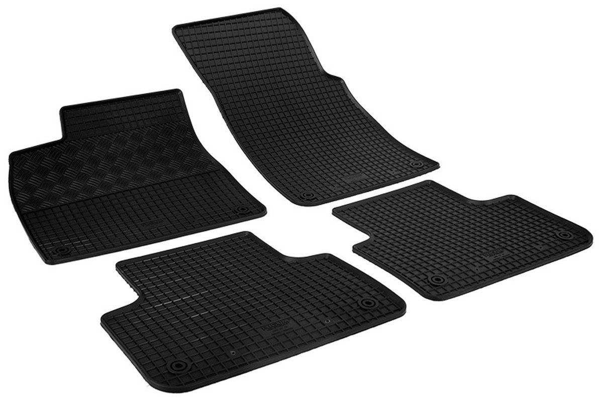 AZUGA Auto-Fußmatten Gummi-Fußmatten passend für Audi Q7 ab 6/2015 (4M) und Audi Q8 ab 2018, für Audi Q7,Q8 SUV