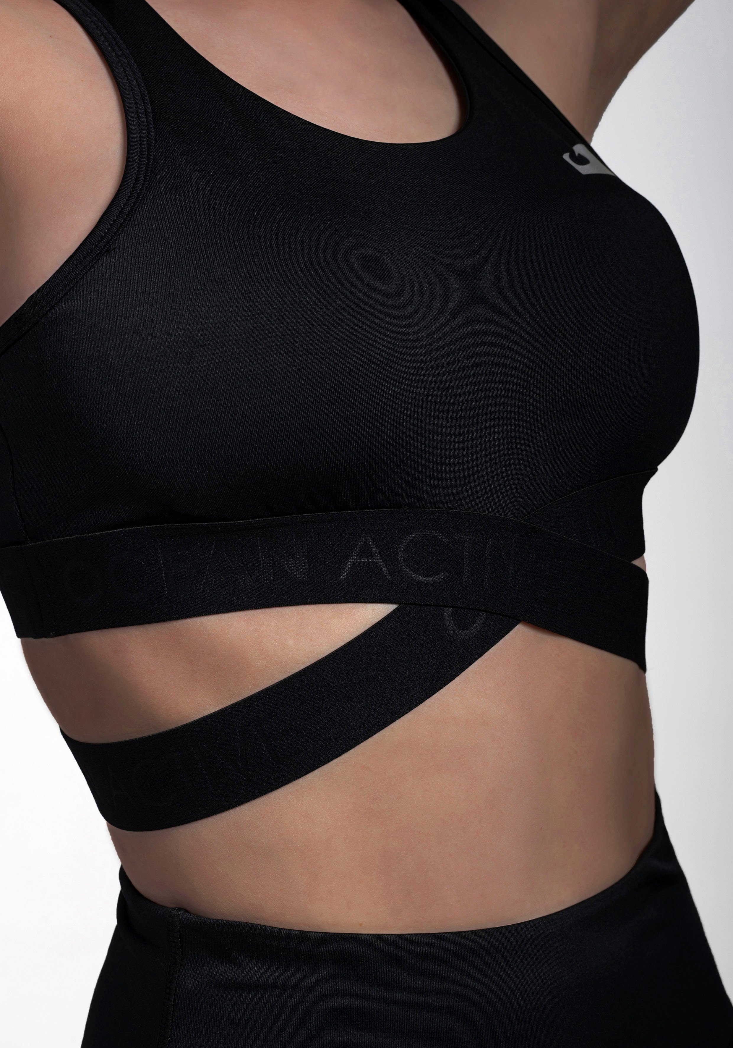 recyceltem Polyester Ocean Sportswear Activewear Sporttop - Bustier aus Nachhaltig Sport