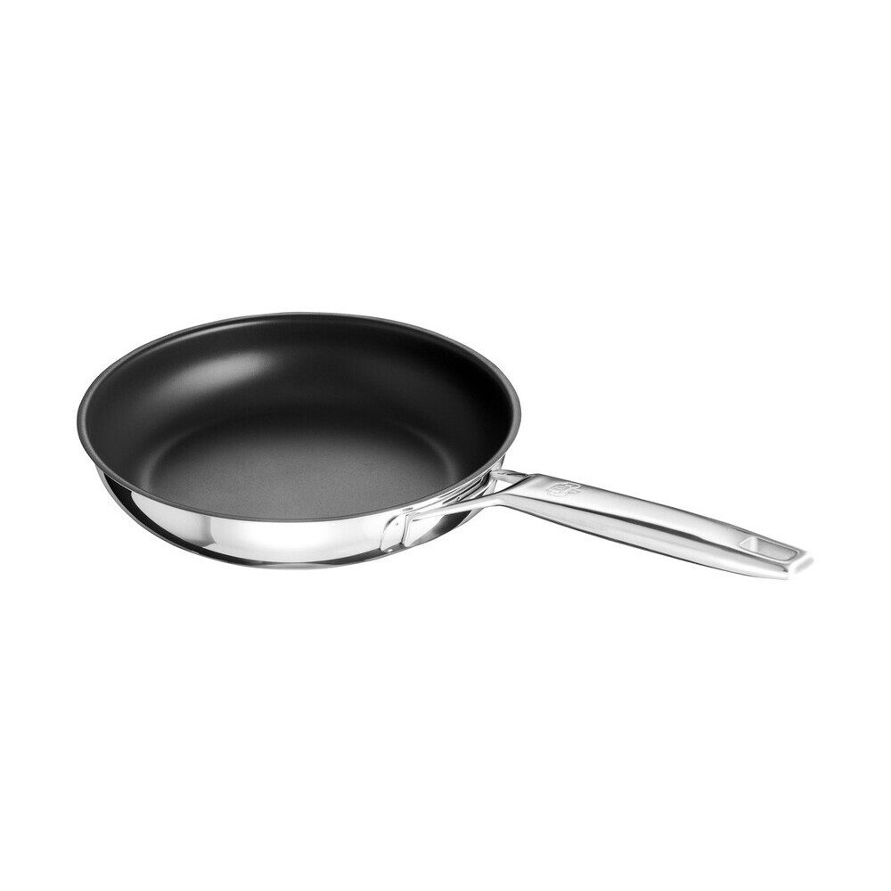 SCHULTE-UFER Bratpfanne Bratpfanne 24 cm Astral UniverSUS, (1-tlg), Edelstahl, schwarz, spülmaschinenfest, Induktion, alle Herdarten