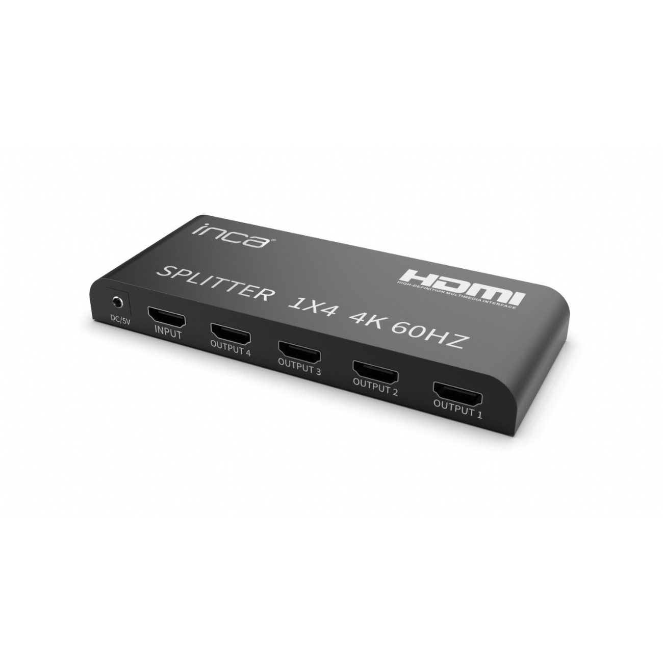 INCA HDMI-Splitter IHSK-460, 4K HDMI Splitter 1x4 mit HDR- und 60 Hz-Unterstützung