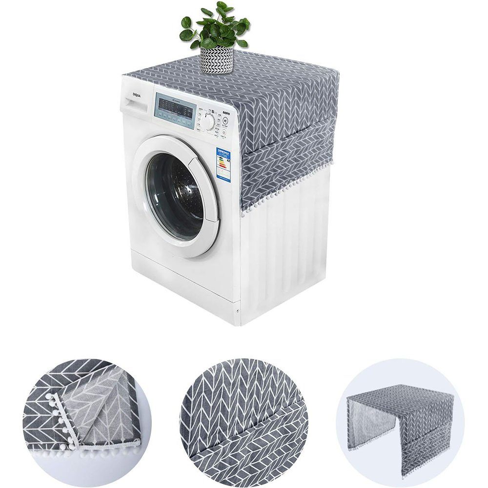 FELIXLEO Wäschespinne-Schutzhülle WaschmaschineStaubschutz mit Aufbewahrungstasche Einzeltür 55*130cm