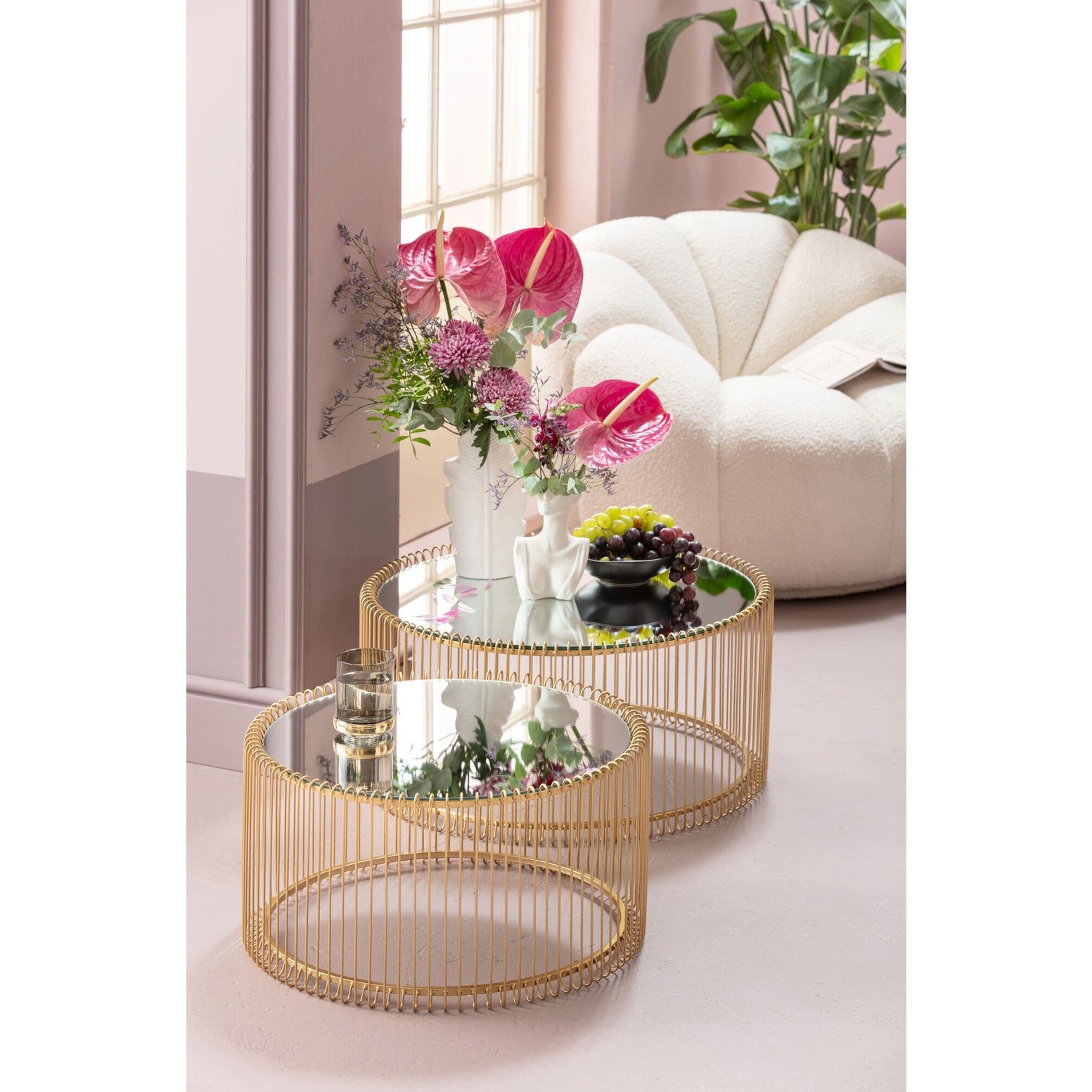Kare Design Couchtisch Wire (2er Set), günstig online kaufen