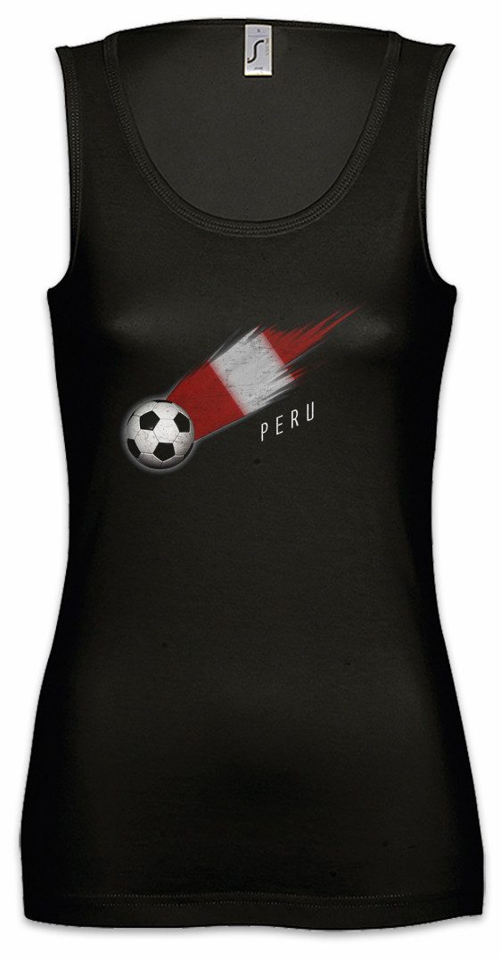Tanktop Peru Football Comet I Ärmelloses Damen T-Shirt Peruanisch Peruanische